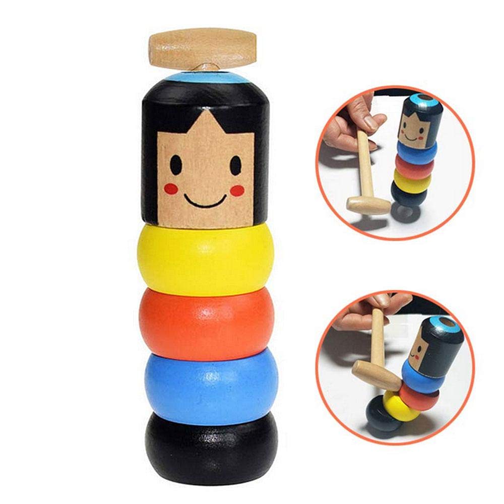 wooden stubborn man toy
