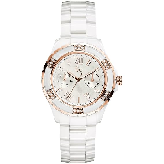 Guess Damen Analog Quarz Uhr mit Edelstahl Armband X69116L1S