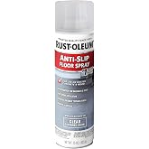 Rust-Oleum Clear Anti-Slip Floor Spray | Slip Resistant Coating, Adds Traction To Concrete &amp; Steps, Fast Dry Formula, Clear Finish, 15 Oz