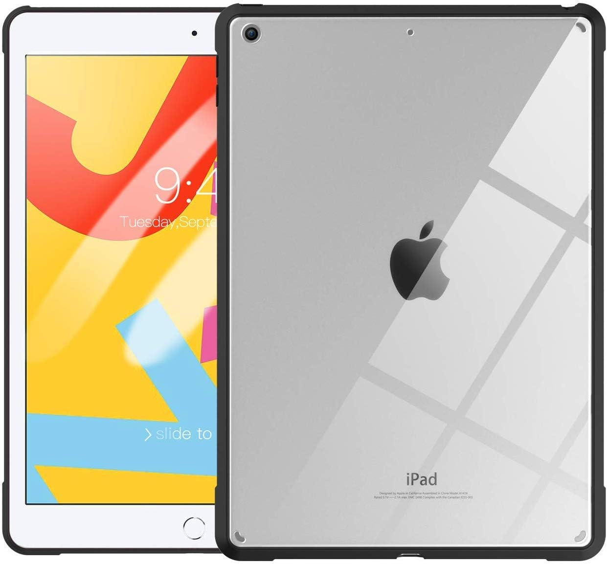 Amazon Ipad 8 ケース Ipad 10 2 ケース 19 Timovo Ipad 第8世代 第7世代 ケース Ipad10 2インチ ケース 19 Ipad8 7 背面ケース クリア Tpuソフトな縁 Pcハードなバ背面ケース スリム 薄型 軽量 一体感 着脱簡単 ブラック Timovo