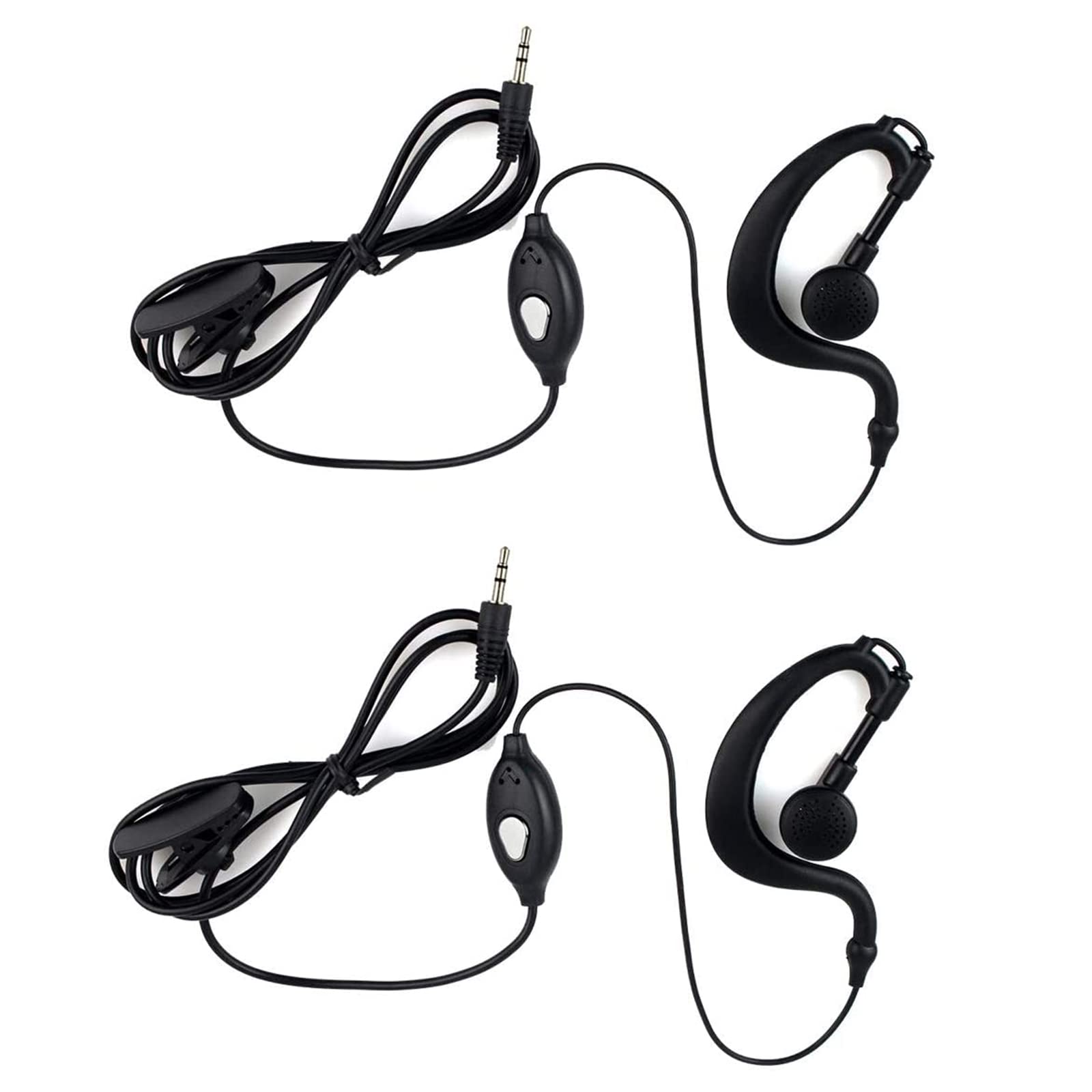 Retevis RT388 Kids Walkie Talkie Earpiece, Two Way Radio Earpiece Compatible RT388 RT628 RT628Betc, Kids Walkie Talkies Headset, 1 Pin 2.5 mm G Type Headset (2 Pcs)
