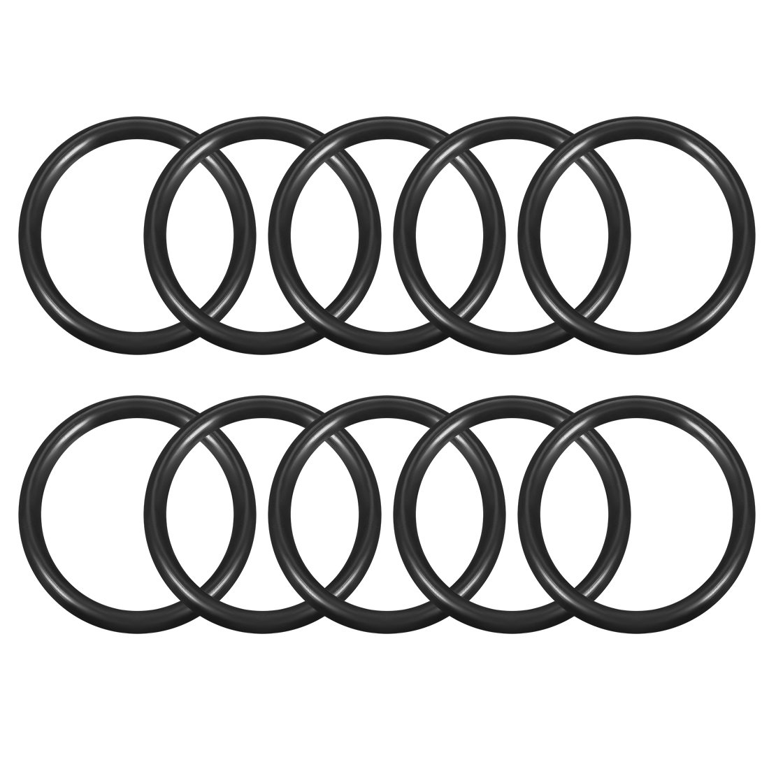 sourcingmap Nitrile Rubber O-Rings 52mm OD 42mm ID 5mm Width, Metric Sealing Gasket for Automotive Machine Plumbing, Pack of 10