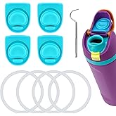 Gosknor 9pcs Water Bottle Replacement Parts Compatible with Owala FreeSip, Water Bottle Seal O Ring & Replacement Stopper for Owala 16/19/24/25/32/40oz Gasket Plug Lid Accessories BPA-Free