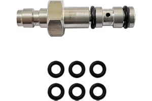 Aopkeo Filling Porbe Quick Charging Adapter Replacement Adaptor for Paintball PCP Airsoft Rifle Logun, Webley, FX Hatsan, Evanix Stainless Steel