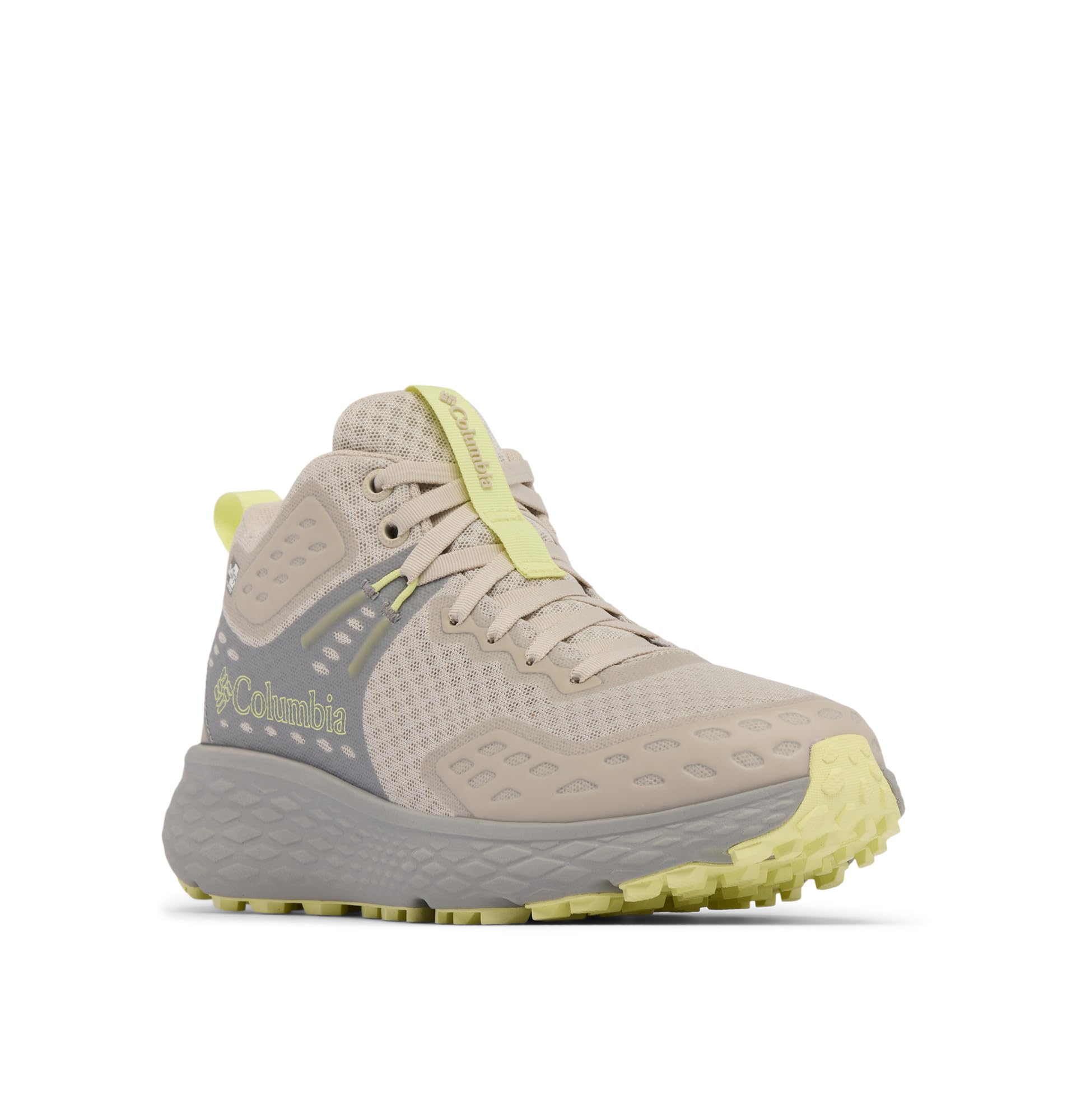 Columbia Women’s Konos TRS Outdry Mid Waterproof Shoe, Cloud Grey/Citron Haze, 5.5