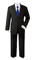 Spring Notion Boys' Formal Dress Suit Set 10 Black