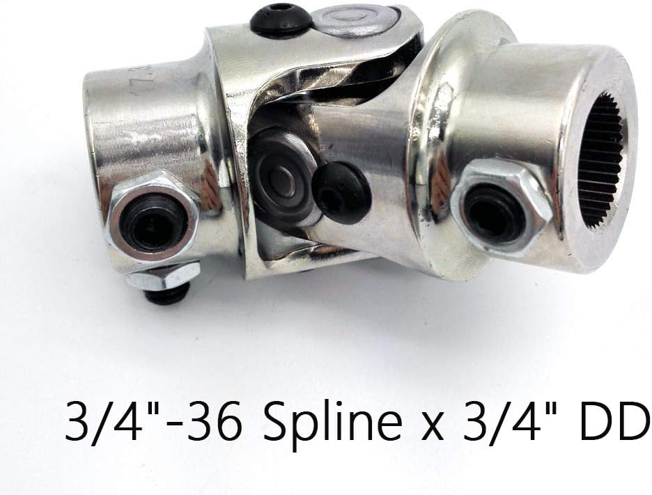 ZM Auto Parts SJU016 3/436 Spline x 3/4 DD Universal Steering Shaft U