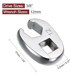 HARFINGTON Drive Crowfoot Wrench 3/8" Drive 12mm