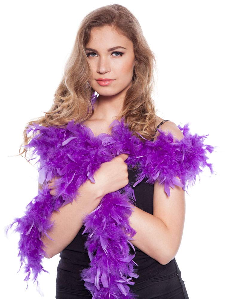 Folat 62080 Feather Boa Violet Purple Lilac 180cm