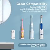 HOMMAND Electric Toothbrush Holder 4 Pack Wall Mounted, 3M Adhesive view 3