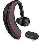 NANAMI Bluetooth Headset, Bluetooth Earpiece V5.0, 320Hrs Ultralight Headphones with Rotatable Mic, Hands-Free Earphones, Noise Cancelling, in-Ear Earbuds for iPhone Android Cell Phone/Laptop/Trucker