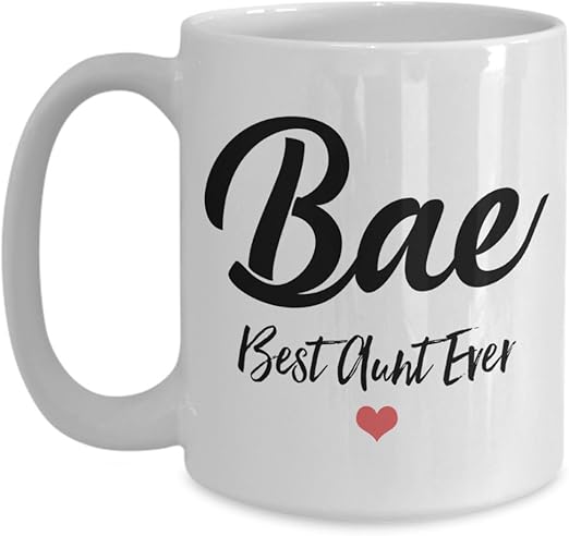 bae best aunt ever mug
