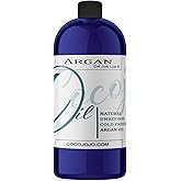 Dr Joe Lab Argan Nut Oil 32 oz Pure Natural Moroccan Argon Nut Unrefined Cold Pressed Extra Virgin - for Hair Skin Body Nail and Beard - Moisturizing, Soothing, Hydrating, & Nourishing Marrakesh Oil