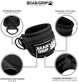 BEAR GRIP Ankle Straps for Cables with Fleece Design, Double D-Rings view 2