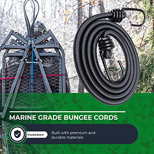 Bungee Cord with Hooks SGT KNOTS Marine Grade Bungee Cords with 2