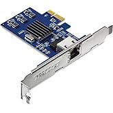TRENDnet 2.5GBase-T PCIe Network Adapter, TEG-25GECTX, Converts a PCIe 2.0 or Later Slot into a 2.5G Ethernet Port, 802.1Q VL