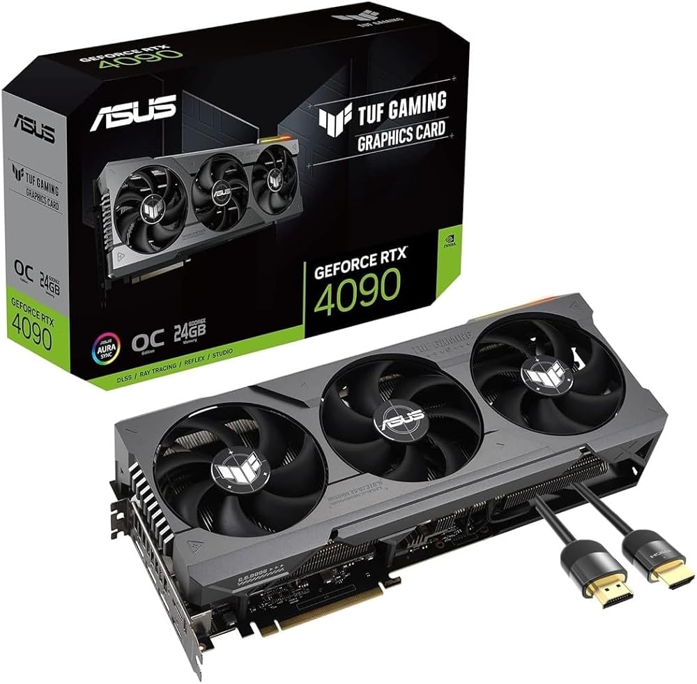 ASUS TUF RTX 4090 OC 24GB GDDR6X PCIe 4.0 Gaming Graphics Card HDMI DP