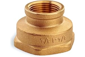 METALANDBRASSCO Reducing Coupling 3/4" Female x 1 ¼” Female - Brass Coupling 0,75 inch x 1¼ inch Female