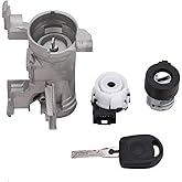 Ignition Switch Lock Cylinder 1K0905851B for Volkswagen VW Jetta 2.5 GTI MK5 Rabbit Golf EOS Tiguan Audi A3 R8 Ignition Starter Switch Replace 1K0905865 5Q0905865A Ignition Lock Cylinder with Key