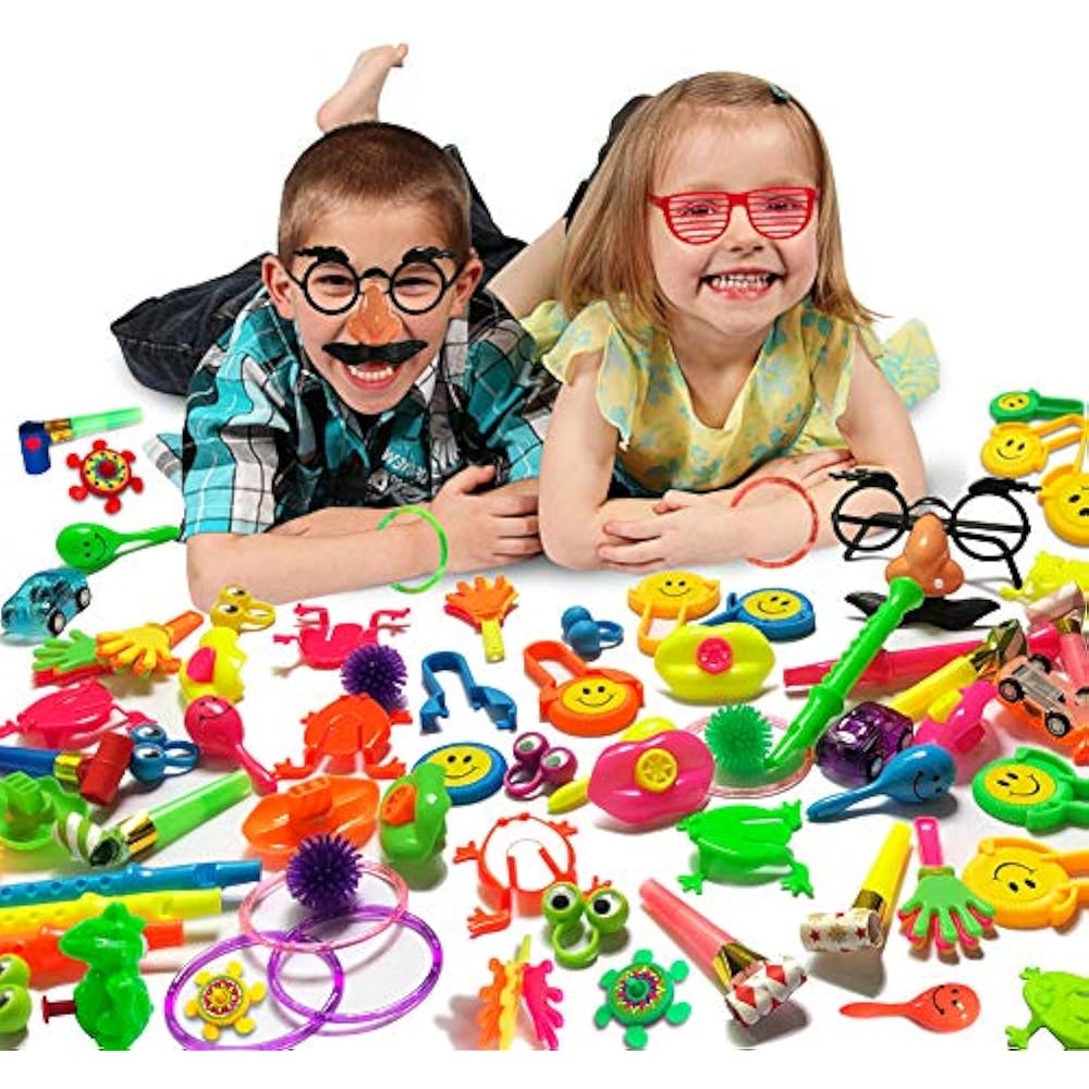 120 PCS Party Favors Toy Carnival Prizes Assortment For Kids Bulk Small