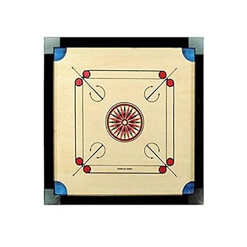 Tryviz Full Size Carrom Board with Coins, Striker and Carrom Powder (Large, 26 Inches)