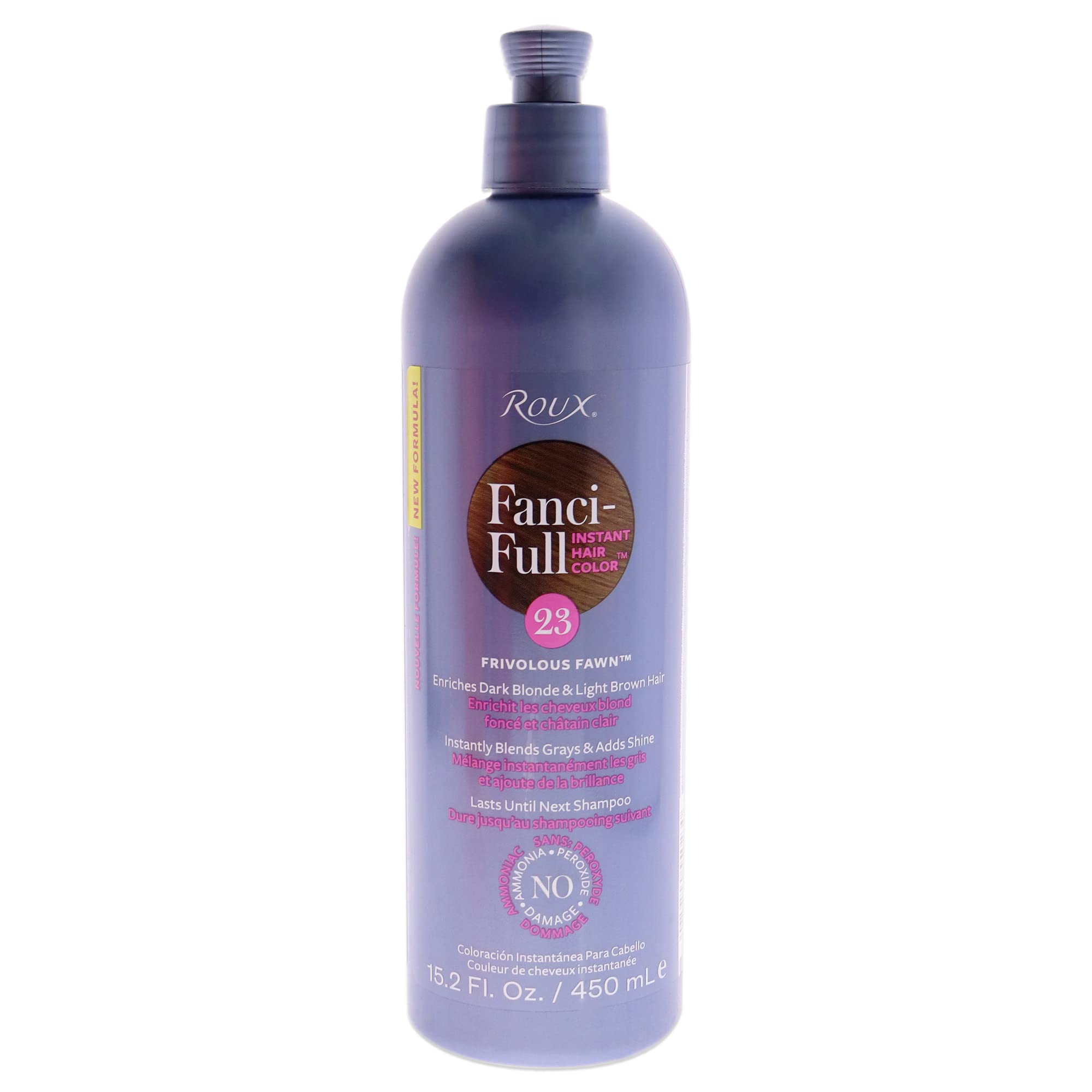 Photo 1 of Roux, Fanci-Full Instant Hair Color Rinse, 23 Frivolous Fawn ,Temporarily Evens Tones, Blends Away Gray, 15.2 Oz