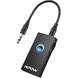 Mpow Bluetooth Receiver/Transmitter, 2-in-1 Wireless Bluetooth Adapter with Stereo Music Transmission for Car / Home Audio System & TV (Bluetooth Profile: A2DP&AVRCP)
