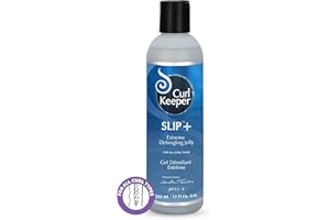 Curl Keeper Slip Plus Extreme Hair Detangling Jelly for Curly Hair, 12 Fl Oz - Hair Detangler Gel & Leave In Conditioner for 