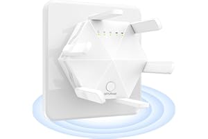 JBZP WiFi Extender, WiFi Booster Better WiFi Signal Coverage with 6 Antennas Range up to 12880 Sq.ft and 45 Devices, 1200Mbps