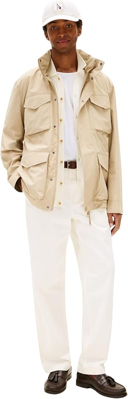 Veste Mi-Saison Homme Packable Field avec Poches sur la Poitrine, Beige (Sandalwood), XL