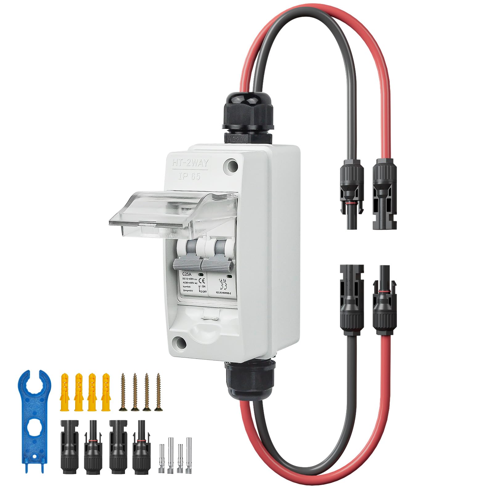 Pjerjzn 25A Solar Panel Disconnect Switch 400V