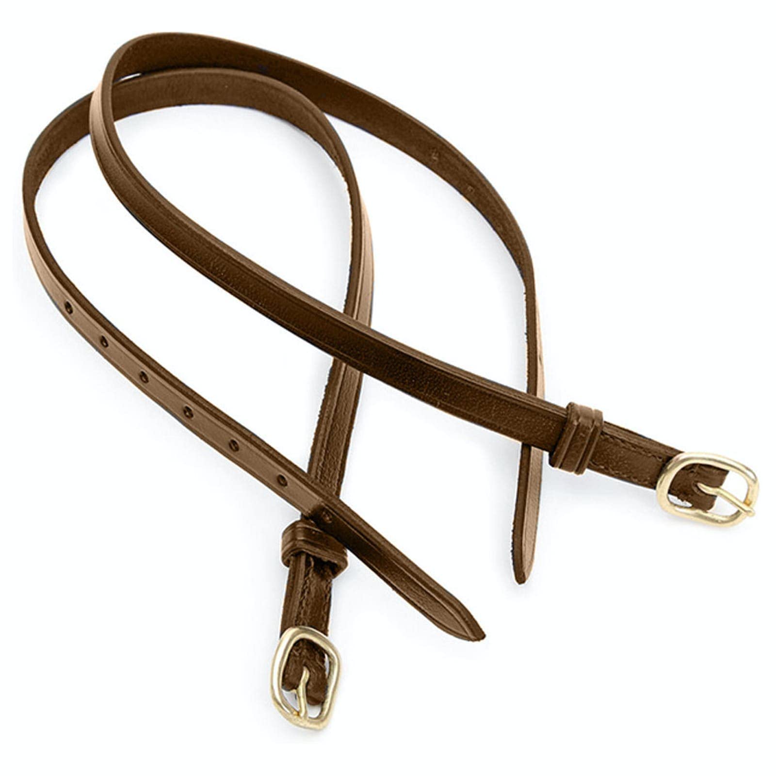 Shires Blenheim Adults Leather Spur Straps Havana
