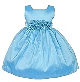 Sweet Kids Big Girls' Slvless Dress Rolled Flw