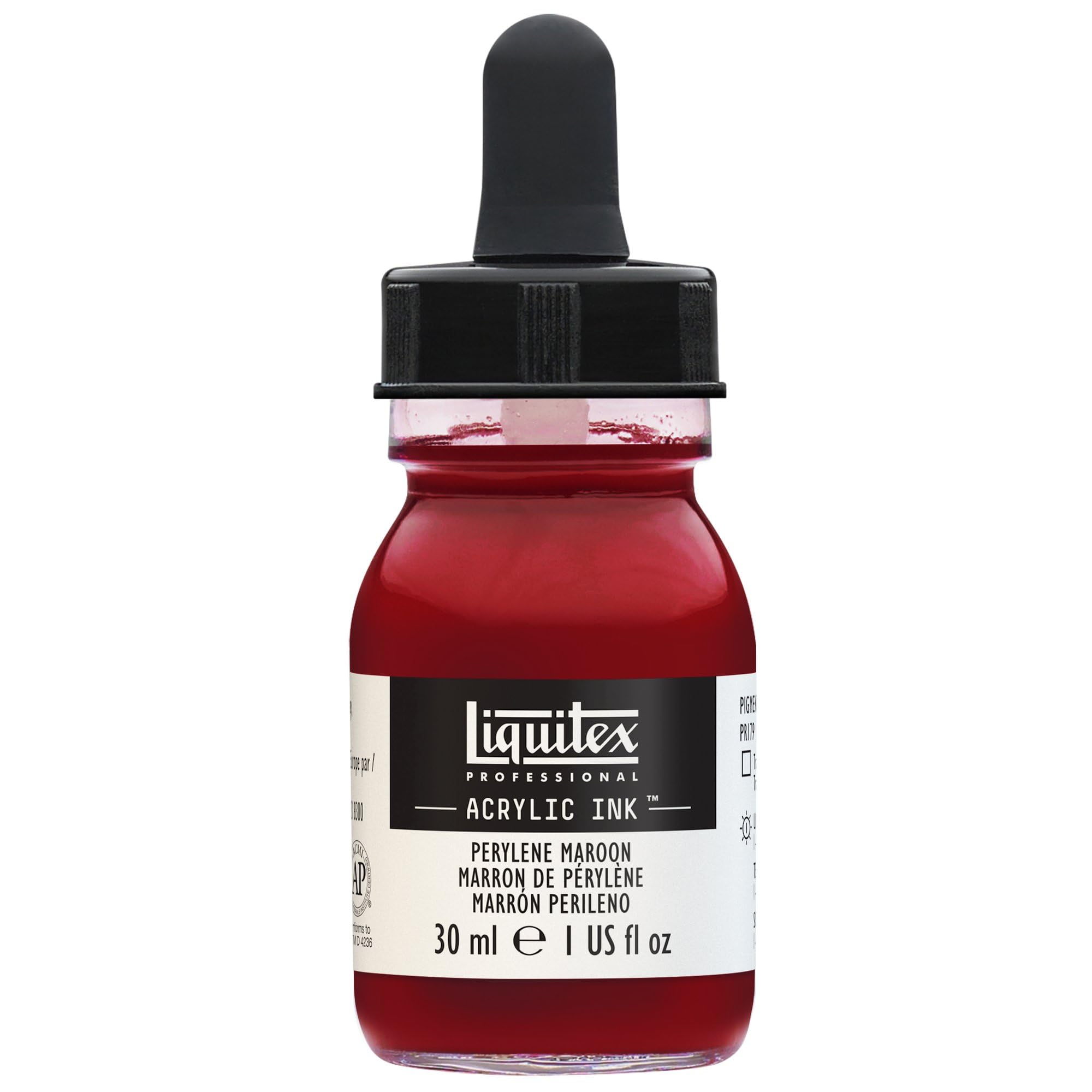 Liquitex 4260507 Liquid Professional Acrylic Paints - Ink, 30 ml, Highly Pigmented Airbrush Paint, Perylene Maroon โ image 1