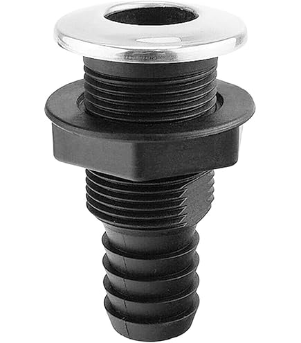 Passe-Coque 3/4" En ABS – Raccord De Coque Pour Bateau, Pompe De Cale, Noir – Résistant à La Corrosion