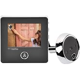 Sonew Digital Door Viewer, 3 inches TFT LCD Screen HD Smart Peephole Visual Doorbell with 1MP IR Night Vision Camera, Easy to Use, for Home Security (2)