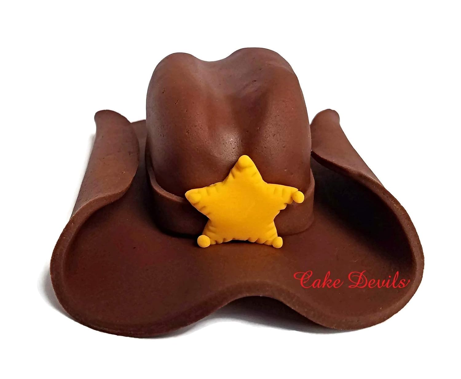 Amazon Com Cowboy Hat Cake Topper Handmade Edible Fondant