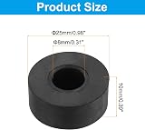 PATIKIL Rubber Vibration Isolation Washer Pads 1" OD 0.3" ID 0.4" Thick Black view 2