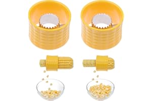 Corn Stripping Tool Set of 2 - Easiest Way to Remove Corn Kernels - Stainless Steel Blades