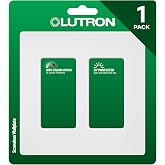 Lutron Claro Light Switch Cover Plate, 2 Gang Wallplate, Satin | Screwless wall plate cover, use with all decorator switches and outlets, Durable plastic, SC-2-SW, Snow