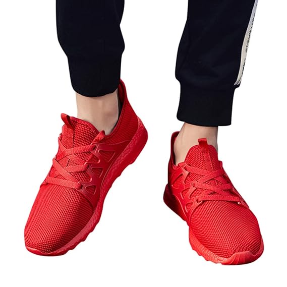 LILIHOT Herren Sportschuhe mit Freizeitschuhen leichte atmungsaktive Laufschuhe stoßfeste Mode Wanderschuhe Fitnessschuhe Kla