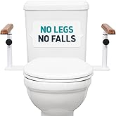 Lunderg Toilet Safety Rails for Seniors - Easy Installation & Super Sturdy Grab Bars Arms - Non-Bulky & Elegant Handicap Toilet Safety Frame - Seat Handles for Elderly, Disabled or Mobility Issues