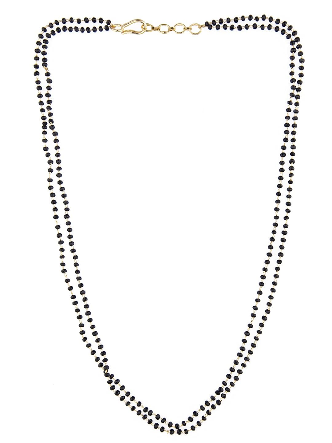 Buy Black beads Double layer chain at Amazon.in