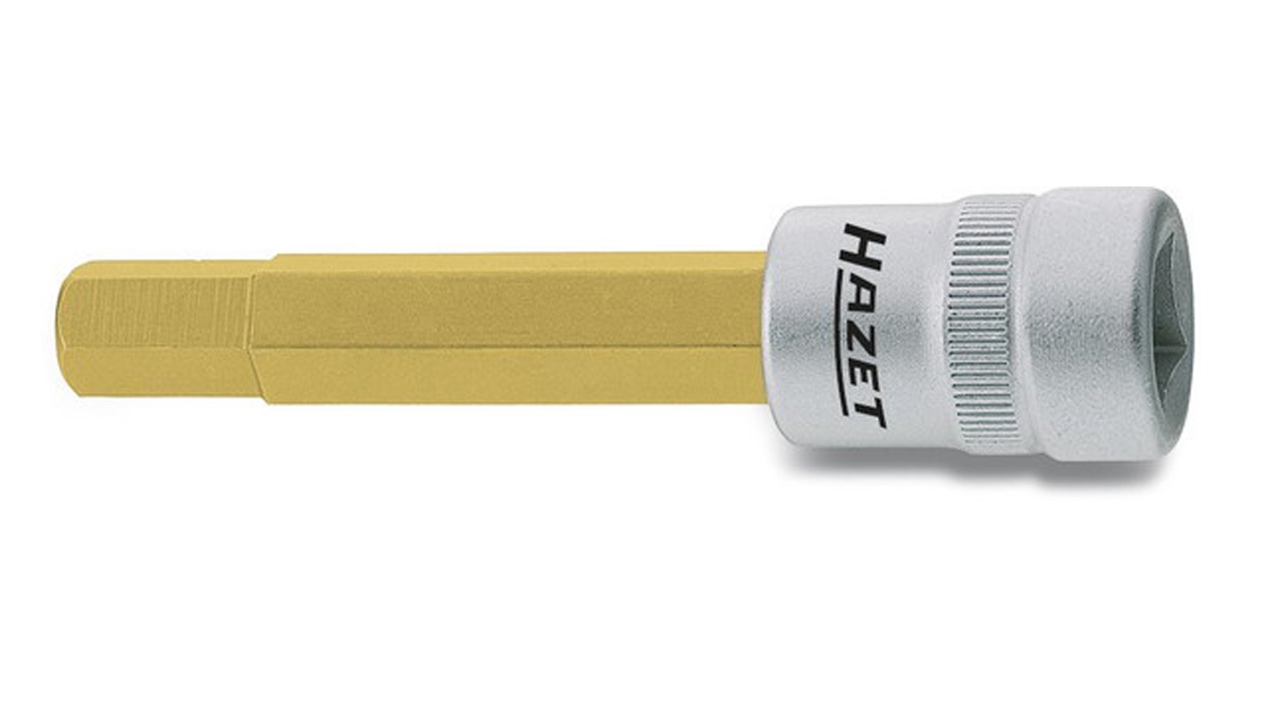 HAZET 8801-10 Hexagon Profile Screwdriver Socket - CVD-Tin Coated
