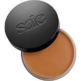Saie Sun Melt Cream Bronzer - Buildable Balm Face Bronzer for Effortless Sculpting - Cream Contour Enriched with Vitamin C, Nourishing Skincare Ingredients &amp; a Natural Finish - Light Bronze (1 oz)