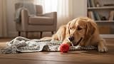 The Dog's Balls Dog Tennis Balls Red Medium 6-Pack Non-Abrasive Felt Float view 7