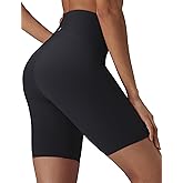 baleaf Sweatleaf Womens Biker Shorts, 8" Long High Waist Tummy Control Butt Lifting Yoga Workout Running Spandex Short Pants