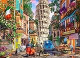 Vermont Christmas Company Streets of Pisa Jigsaw