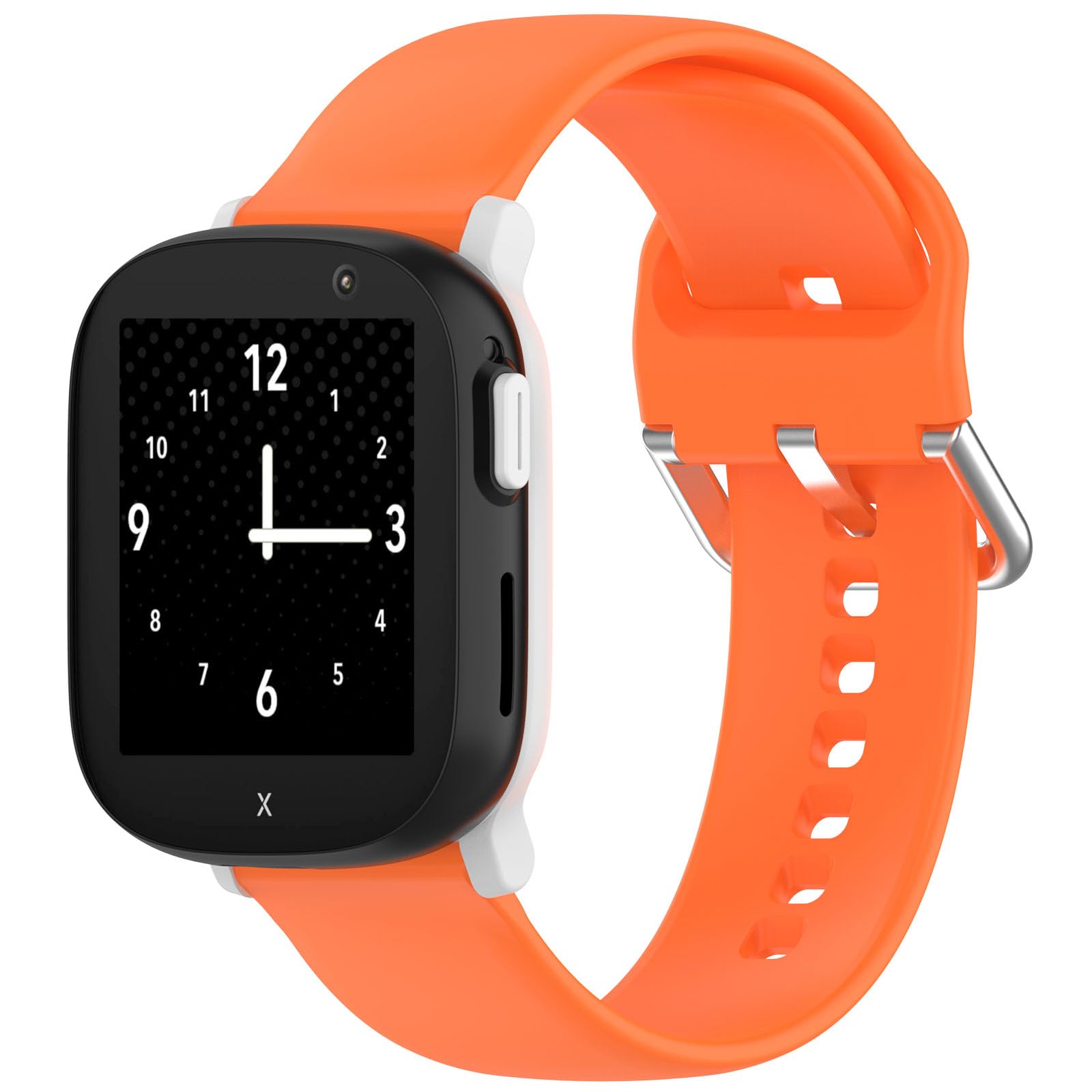 GIOPUEY Strap Compatible with Xplora X6 Play, Soft silicone Watch Strap, Strap Replacement [Wear-resistant] [breathable] - Orange