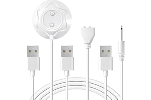 OVECIOPO 3PCS Charger Charger Set USB to 18mm DC Charging Cable 6mm/12mm Magnetic Charger Cables Replacement for Rose Vibrato